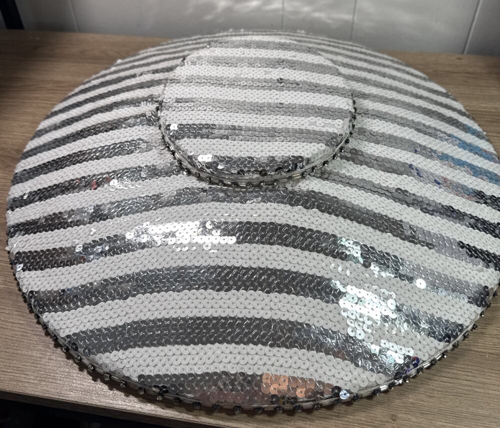 Vintage Mr. Willie’s Original Derby Hat Wide Brim Sequin Church Kentucky Derby